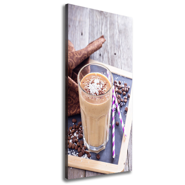 Cuadro canvas decorativo para salón vertical Cóctel de chocolate