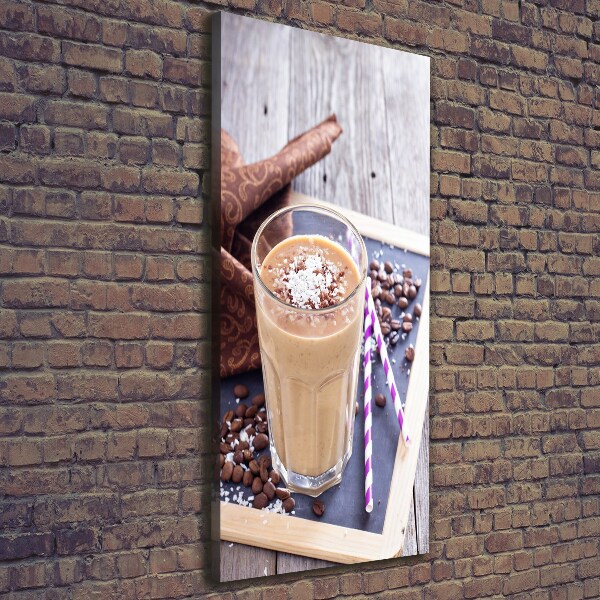 Cuadro canvas decorativo para salón vertical Cóctel de chocolate