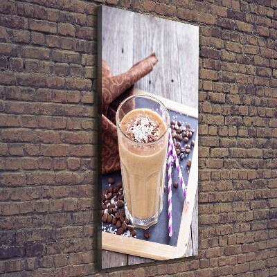 Cuadro canvas decorativo para salón vertical Cóctel de chocolate