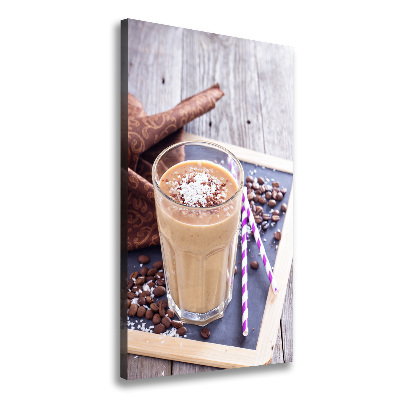 Cuadro canvas decorativo para salón vertical Cóctel de chocolate