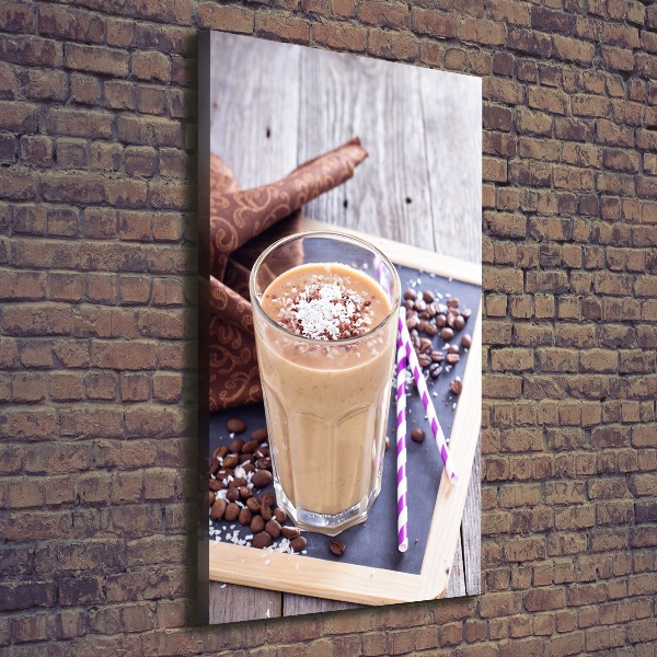 Cuadro canvas decorativo para salón vertical Cóctel de chocolate