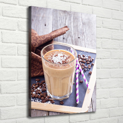 Cuadro canvas decorativo para salón vertical Cóctel de chocolate