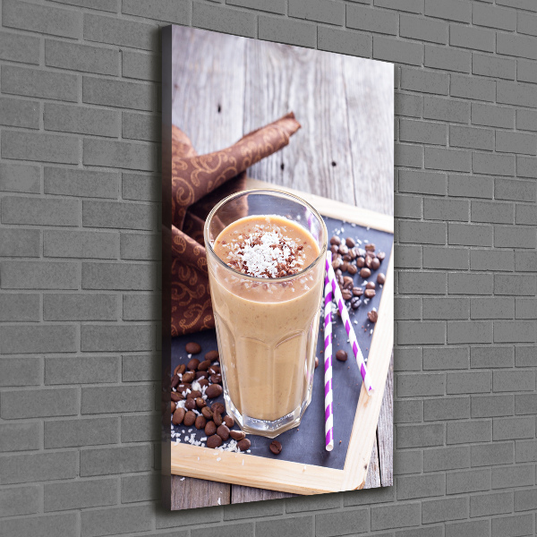 Cuadro canvas decorativo para salón vertical Cóctel de chocolate