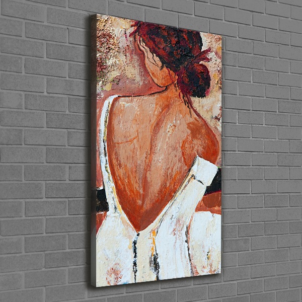 Impresión en lienzo vertical Mujer