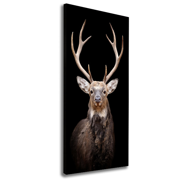 Cuadro moderno en lienzo resistente uv vertical Ciervo