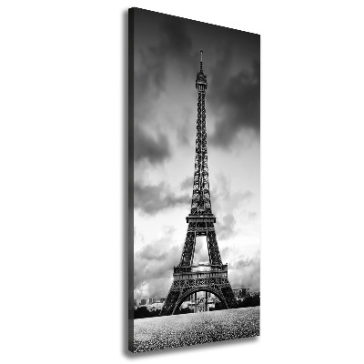 Cuadro canvas decorativo para salón vertical Torre Eiffel de París