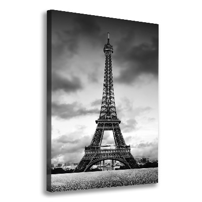 Cuadro canvas decorativo para salón vertical Torre Eiffel de París
