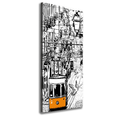 Fotografía en lienzo vertical Tranvía de Lisboa