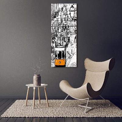 Fotografía en lienzo vertical Tranvía de Lisboa