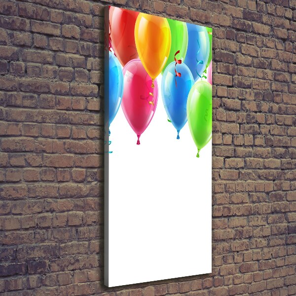 Impresión en lienzo vertical Globos de colores