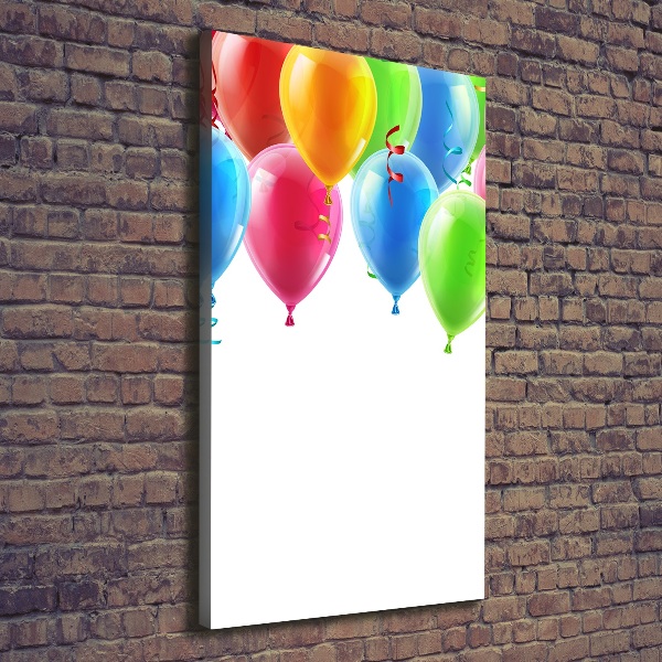 Impresión en lienzo vertical Globos de colores