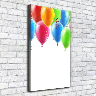 Impresión en lienzo vertical Globos de colores