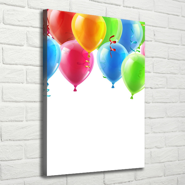 Impresión en lienzo vertical Globos de colores