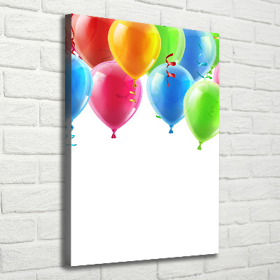 Impresión en lienzo vertical Globos de colores