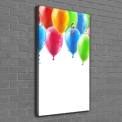 Impresión en lienzo vertical Globos de colores