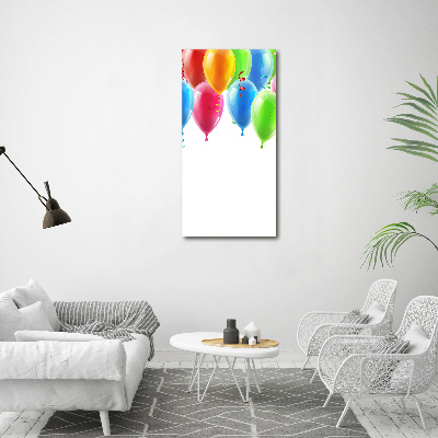 Impresión en lienzo vertical Globos de colores