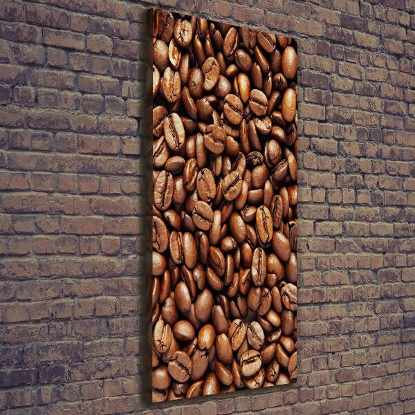 Impresión en lienzo vertical Granos de café
