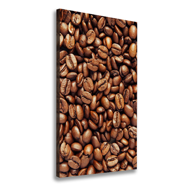 Impresión en lienzo vertical Granos de café