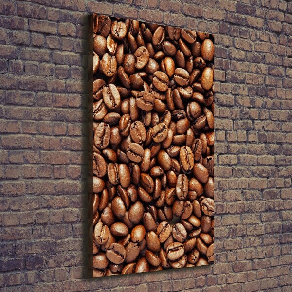 Impresión en lienzo vertical Granos de café