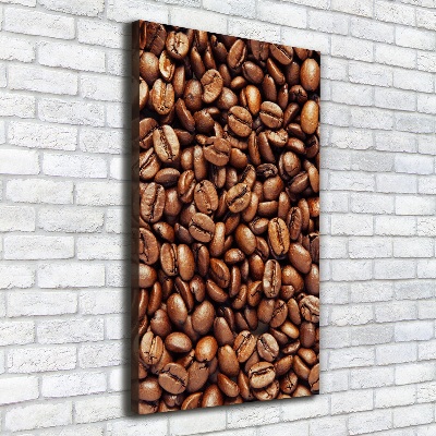 Impresión en lienzo vertical Granos de café
