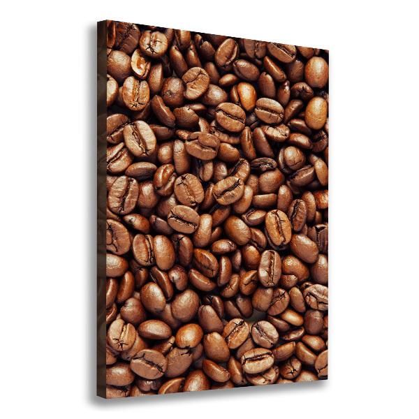 Impresión en lienzo vertical Granos de café