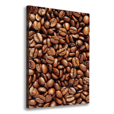Impresión en lienzo vertical Granos de café