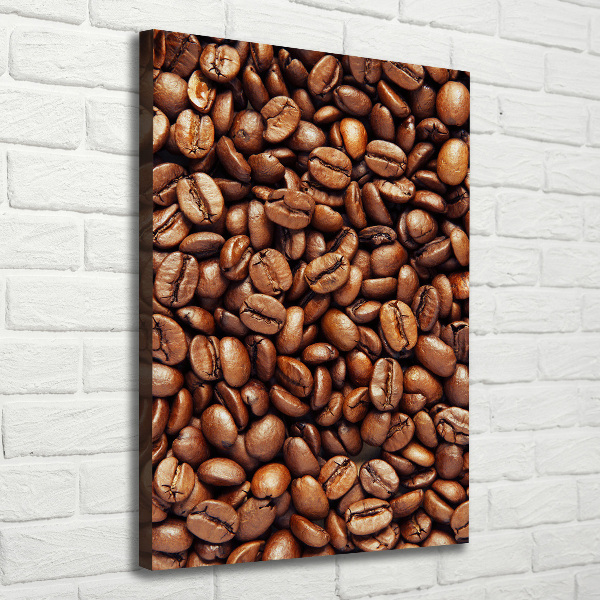 Impresión en lienzo vertical Granos de café