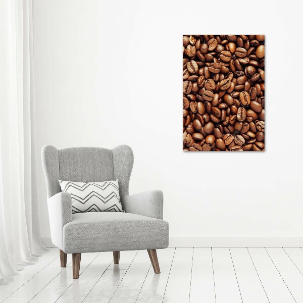 Impresión en lienzo vertical Granos de café