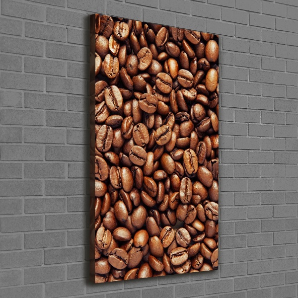 Impresión en lienzo vertical Granos de café