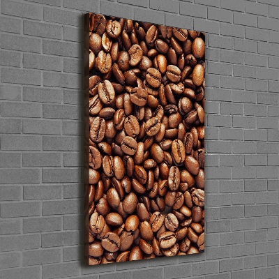 Impresión en lienzo vertical Granos de café