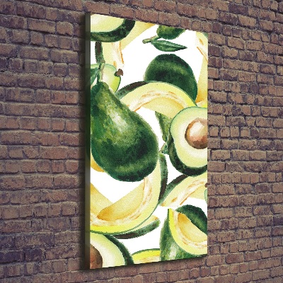 Cuadro canvas decorativo para salón vertical Palta