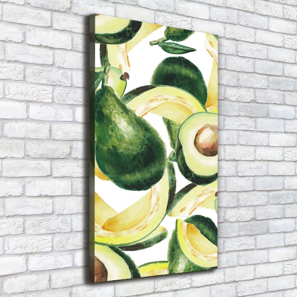 Cuadro canvas decorativo para salón vertical Palta