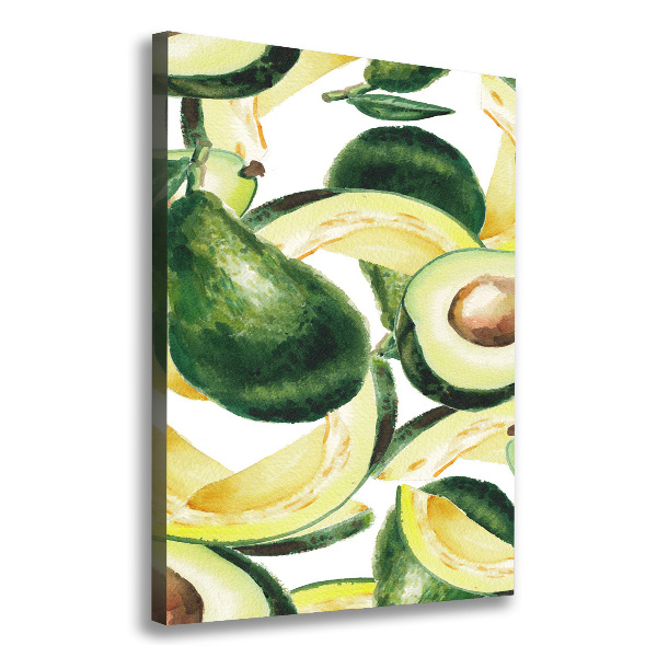 Cuadro canvas decorativo para salón vertical Palta