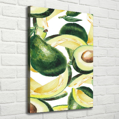 Cuadro canvas decorativo para salón vertical Palta