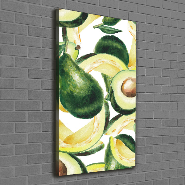 Cuadro canvas decorativo para salón vertical Palta