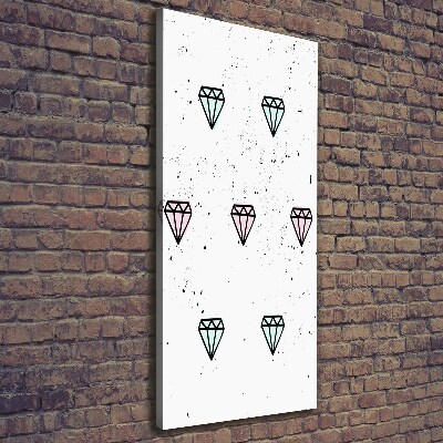 Cuadro moderno en lienzo resistente uv vertical Diamantes