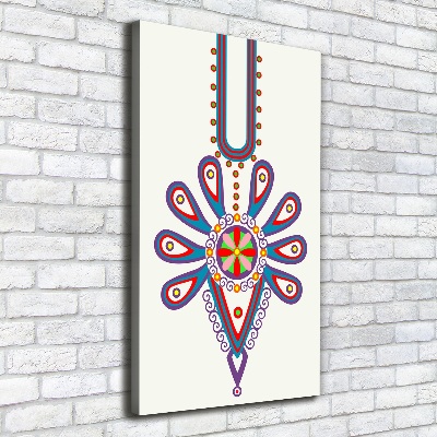 Foto obraz na płótnie pionowy Polski wzór ludowy