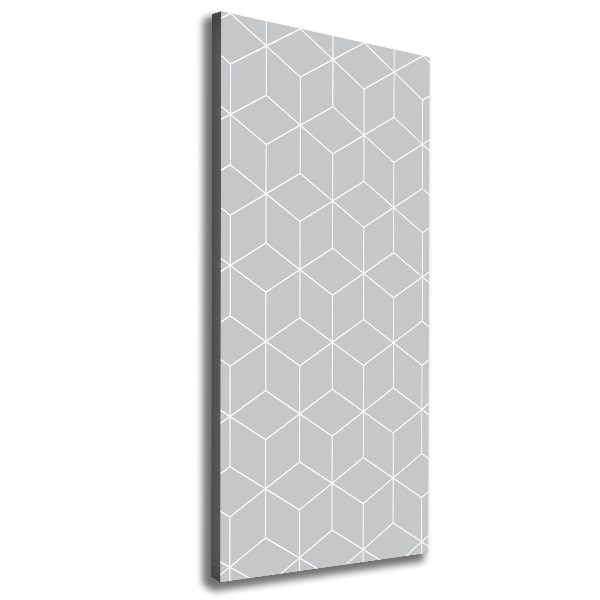 Cuadro canvas decorativo para salón vertical Fondo geométrico