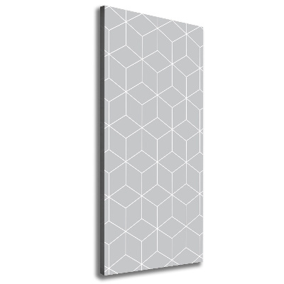 Cuadro canvas decorativo para salón vertical Fondo geométrico