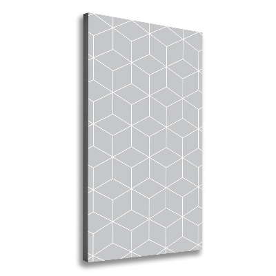 Cuadro canvas decorativo para salón vertical Fondo geométrico