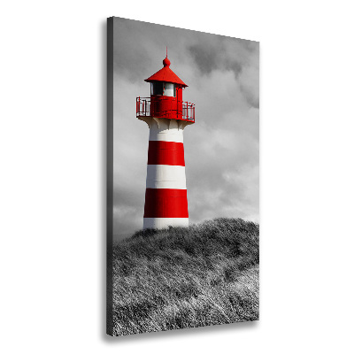 Cuadro canvas decorativo para salón vertical Faro