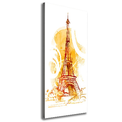 Cuadro canvas decorativo para salón vertical Verano en París