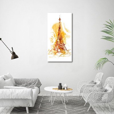 Cuadro canvas decorativo para salón vertical Verano en París