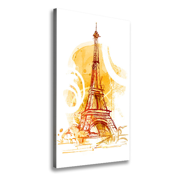 Cuadro canvas decorativo para salón vertical Verano en París