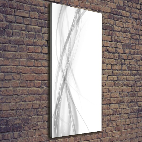 Cuadro moderno en lienzo resistente uv vertical Ondas abstractas