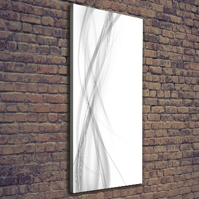 Cuadro moderno en lienzo resistente uv vertical Ondas abstractas