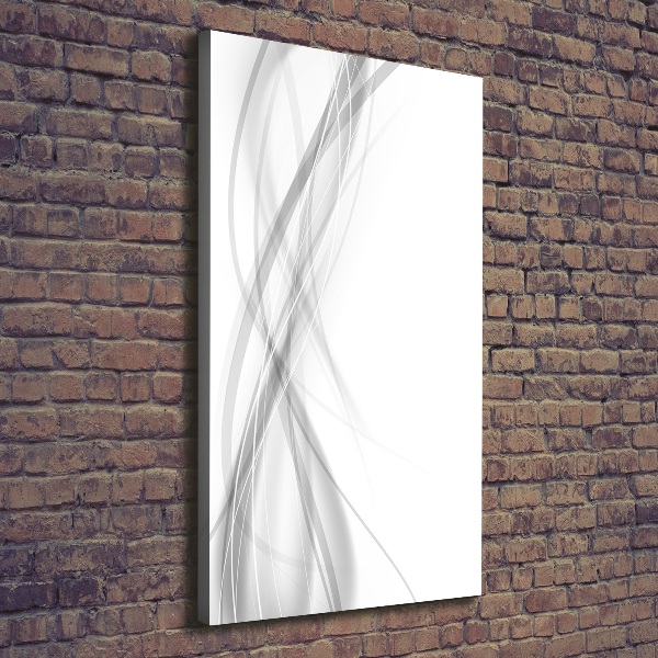 Cuadro moderno en lienzo resistente uv vertical Ondas abstractas