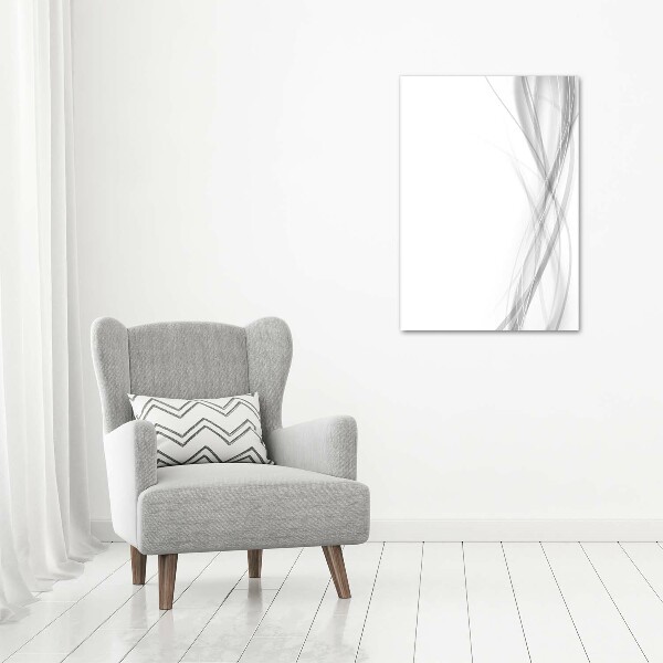 Cuadro moderno en lienzo resistente uv vertical Ondas abstractas