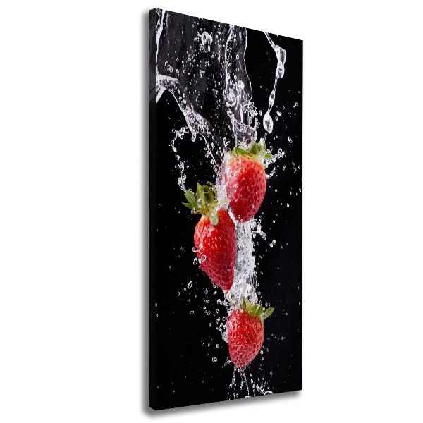 Impresión en lienzo vertical fresas