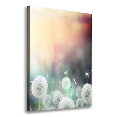 Fotografía en lienzo vertical Dientes de león